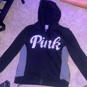 Pink gray and black zip-up!